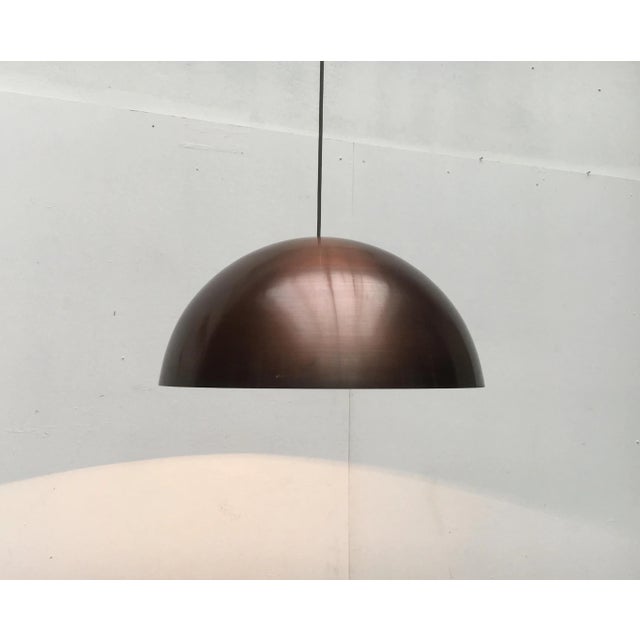 Mid-Century Modern Mid-Century Copper Dome Pendant For Sale - Image 3 of 18