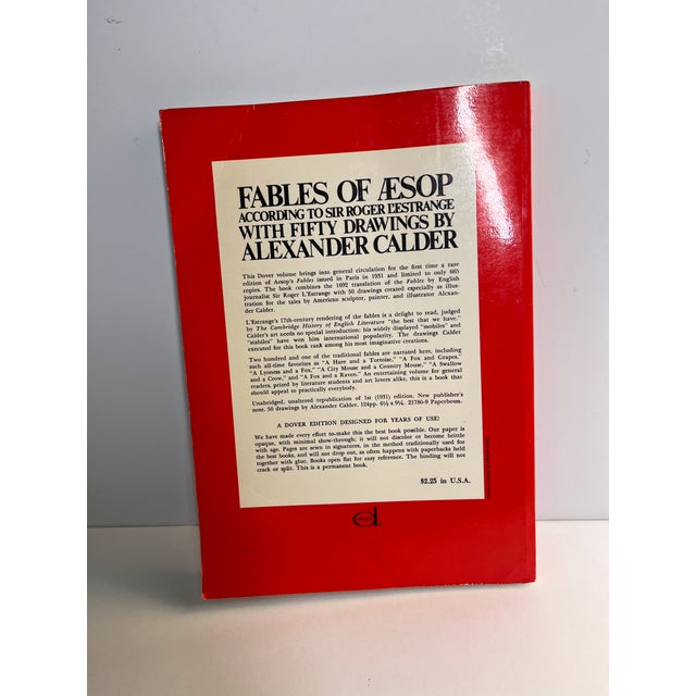 Marvelous Fables of Aesop according to Sir Roger L'Estrange with Fifty Drawings by Alexander Calder. New York: Dover,...