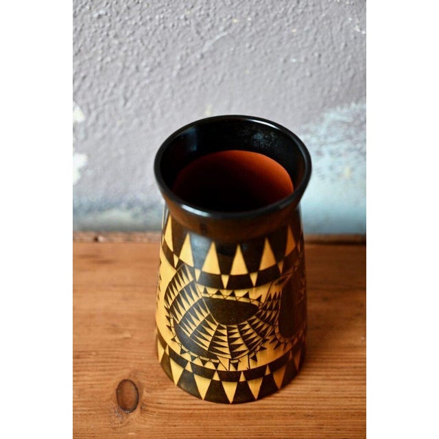 Vintage Scandinavian Ceramic Vase by Beppo Rörstrand, 1950s For Sale - Image 4 of 9