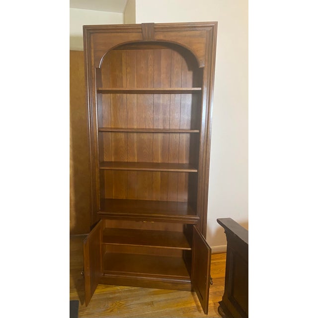 Offered for your consideration is a masterfully crafted, open-library bookcase by the storied American manufacturer,...