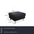 Modern Indivi Set Leather Two-Seater Sofa and Stool in Black by BoConcept, Set of 2 For Sale - Image 3 of 18