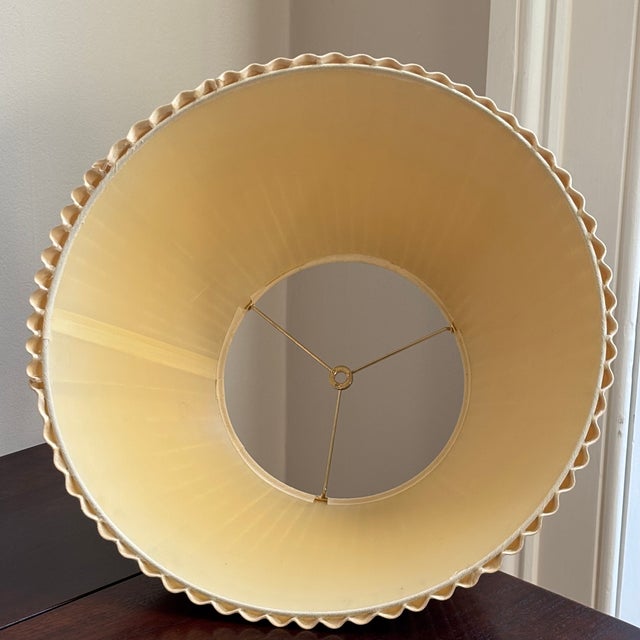 Mid-20th Century Scalloped Empire Lamp Shade For Sale In Baltimore - Image 6 of 18