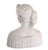 White Carrara Marble Bust of a Woman attributed to Hiram Powers, 1860s For Sale - Image 6 of 8