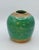 French Midcentury French Petite Green Glazed Earthenware Vase, 1950 For Sale - Image 3 of 6
