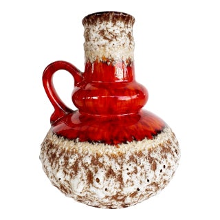 Mid 20th Century Modern West German Jopeko "Fat Lava" Vase, Pottery For Sale