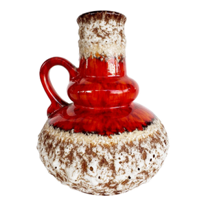 Mid 20th Century Modern West German Jopeko "Fat Lava" Vase, Pottery