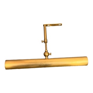 Restoration Hardware Gallery Antiqued Brass Picture Light For Sale