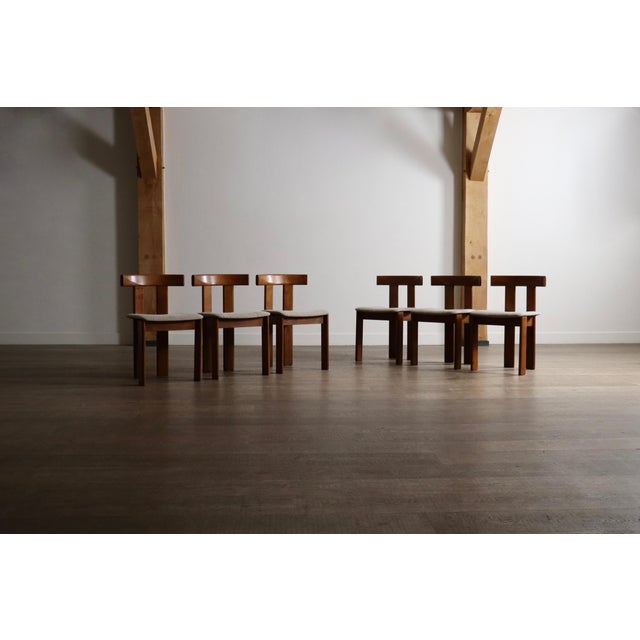 Beige Dining Chairs by Luigi Vaghi for Former, Italy, 1960s, Set of 6 For Sale - Image 8 of 11