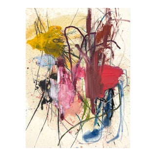 Contemporary Abstract Mixed Media on Canvas "Plunged Into the Place Where Our Memories Are Lost" by Ludovic Dervillez For Sale