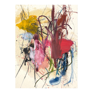 Contemporary Abstract Mixed Media on Canvas "Plunged Into the Place Where Our Memories Are Lost" by Ludovic Dervillez