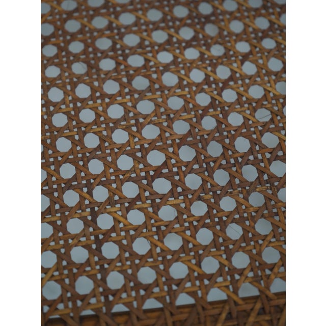 Brown Adams Triple Back Painted Decorated Settee For Sale - Image 8 of 18