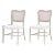 Cela Oak & Cane Upholstered Dining Chairs, Set of 2 For Sale