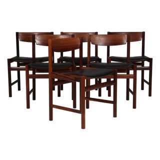 Dining Chairs by Ib Kofod-Larsen, 1960s, Set of 6 For Sale