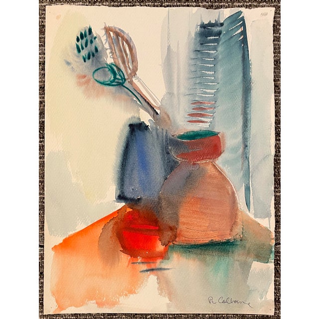 Mid-Century Modern 1950s Robert Colborne Still Life For Sale - Image 3 of 3