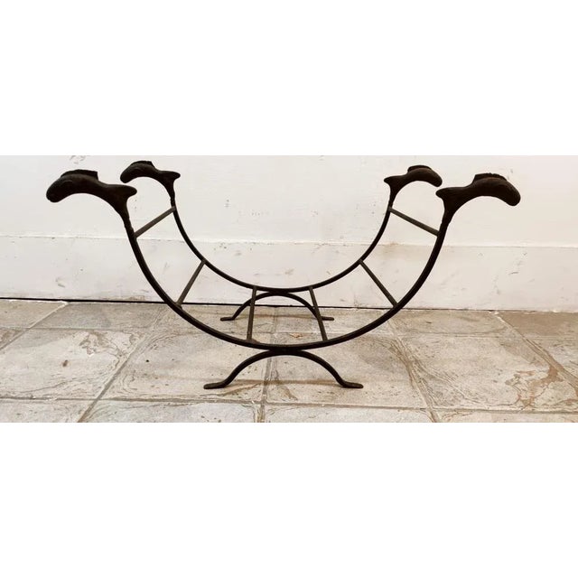 Italian Black-Brown Wood Holder, in Very Good conditions. Designed 1960 to 1969