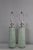 Metal Mid 20th Century Nyanza Green Mezza Murano Style Lamps - A Pair For Sale - Image 7 of 12