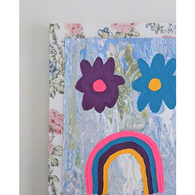 "Wildly Inappropriate" Contemporary Abstract Mixed-Media Painting by Frances Sousa For Sale - Image 4 of 6