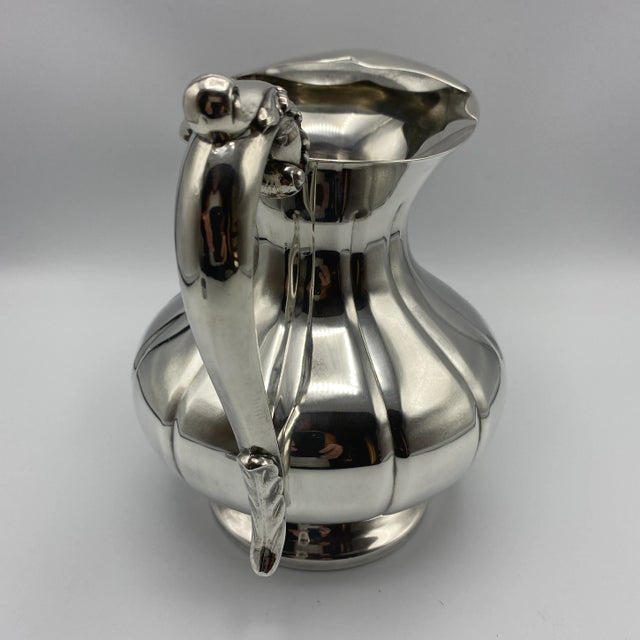 Chippendale Sheffield Silver Plated Pitcher With Ice Stop For Sale - Image 3 of 10