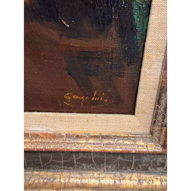 George Luks Original Oil Painting, Signed For Sale - Image 4 of 12