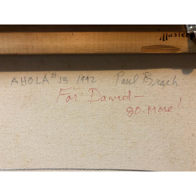 Paul Brach, Ahola 13 Oil on Canvas Geometric Painting New York School Abstract Expressionist, 1992 For Sale - Image 4 of 4