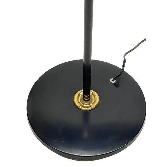 3-Arm Floor Lamp with Pierced Metal Matte Shades, 1960s For Sale - Image 9 of 12