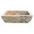 Large vintage old sandstone trough from north India. Beautiful rustic aged textures and patina. Inside depth measures 9"....
