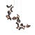 Brown Dune 12 Spiral Chandelier with Shades in Dark Bronze Metallic Tone by Daniel Becker for Moss Objects For Sale - Image 8 of 8