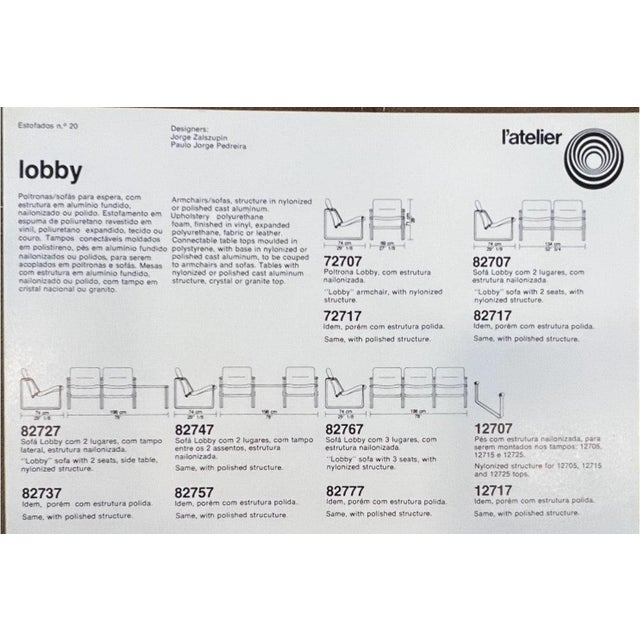 Lobby” armchairs in Metal & Leather, Jorge Zalszupin, 1970s - Lot 325 For Sale - Image 12 of 13