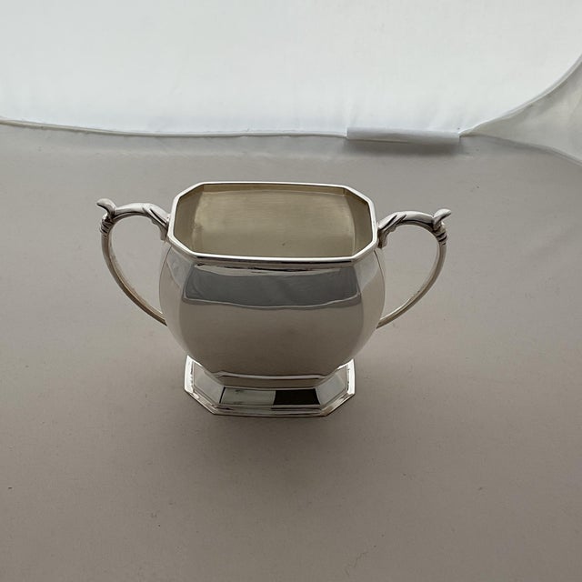 Silver 1980s Quality Silver Plated Sugar Bowl, Plain For Sale - Image 8 of 17