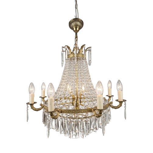 20th Century French Waterfall Chandelier, 1930s For Sale