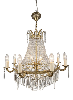20th Century French Waterfall Chandelier, 1930s