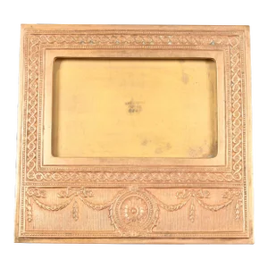Tiffany Studios New York Adam Bronze Doré Desk Calendar Frame or Picture Frame