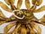 Brutalist Florentine Gold-Plated Iron Ceiling Lamp, 1960s For Sale - Image 18 of 18
