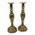 Late 19th Century English "King of Diamond" Brass Candlesticks, 1897 Queen Victoria Diamond Jubilee – Pair For Sale
