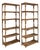 Pair Vintage Bamboo & Rattan Shelves For Sale