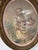 Antique Papier Peint Garden Scene in a Water-Gilded Wood Frame For Sale - Image 4 of 13