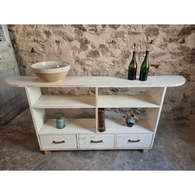 Vintage French Pine Shoe Cabinet with Drawers, 1960s For Sale - Image 18 of 18