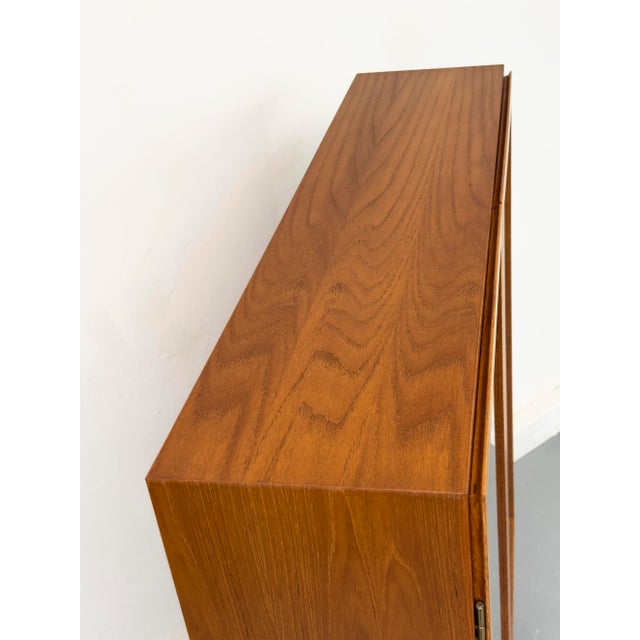 Teak Cabinet with Glass Doors from Omann Jun, 1960s For Sale - Image 11 of 18