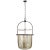 Lorford Large Smoke Bell Lantern in Aged Iron with Antiqued Mercury Glass Designer: Chapman & Myers Fixture Height: 42.5"...