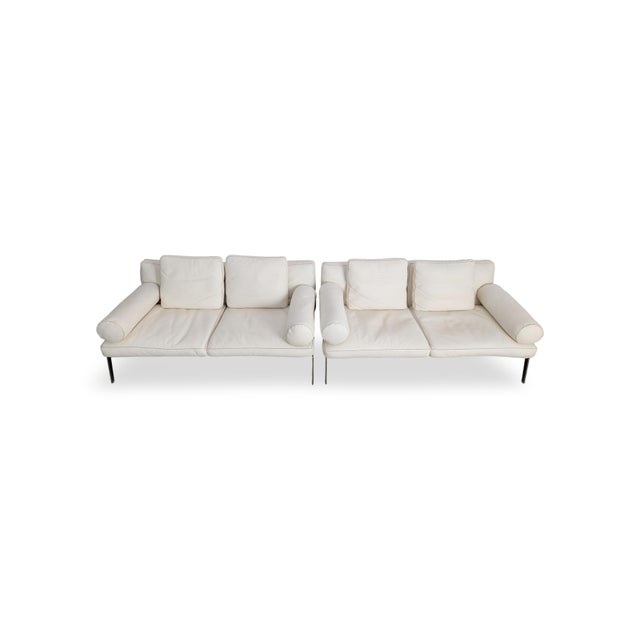 We are offering one of two beautiful vintage two-seater sofas from the premium Italian manufacturer "Flexform" for sale....
