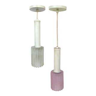 Moe Light Glass Pendant Lights - Set of 2 For Sale