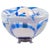 Metal Italian Blue Murano Glass & Chrome Tulip Table Lamp or Flush Mount from Mazzega, 1970s For Sale - Image 7 of 7
