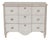 Mid 20th Century Gustavian Style Painted Chest of Drawers with Brass Handles For Sale