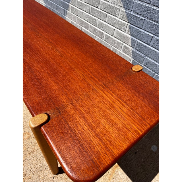 Mid 20th Century Hans Wegner at-11 Teak Coffee Table for Andreas Tuck For Sale - Image 11 of 12