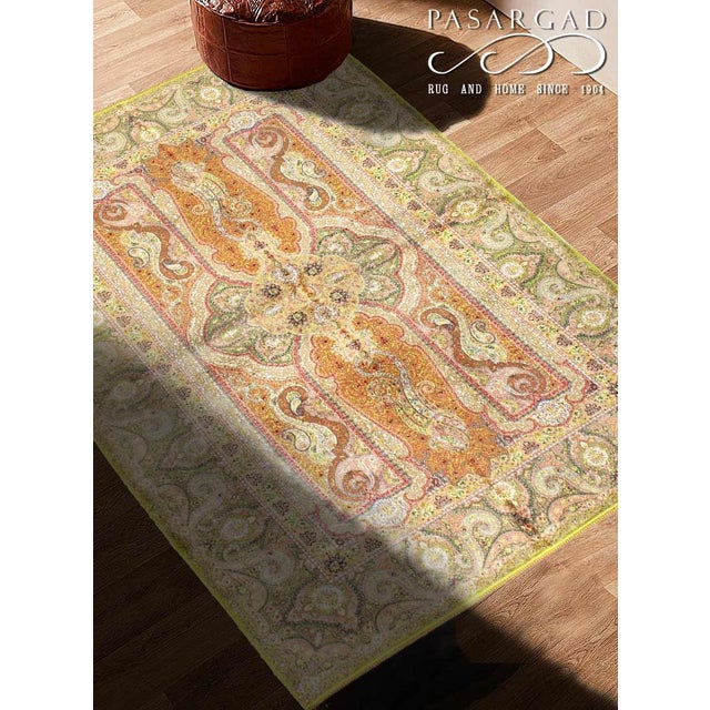 Pasargad DC Exquisite Design Paris Palace Fine Power Loom V.Silk Rug For Sale - Image 4 of 4