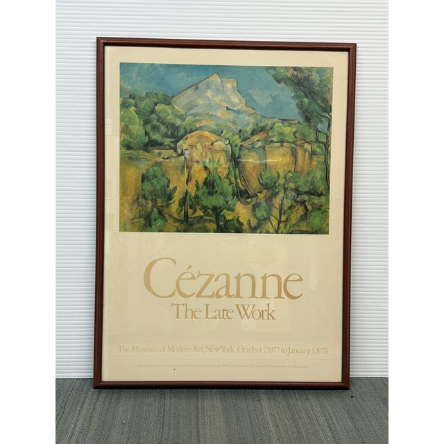 Cézanne “The Late Work” Exhibition Poster From the Museum of Modern Art, New York, Framed For Sale - Image 9 of 12