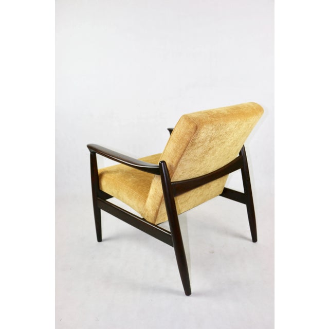 Yellow GFM-64 Armchair attributed to Edmund Homa, 1970s For Sale - Image 9 of 11