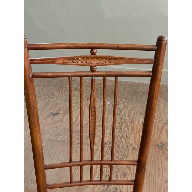 Vintage Boho Hand Carved Side Chairs - A Pair For Sale In West Palm - Image 6 of 10