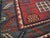 1880s Red Geometric Antique Caucasian Kazak Karachopf Rug 6'2" X 7'3" Knotted Pile Wool Carpet For Sale - Image 4 of 5