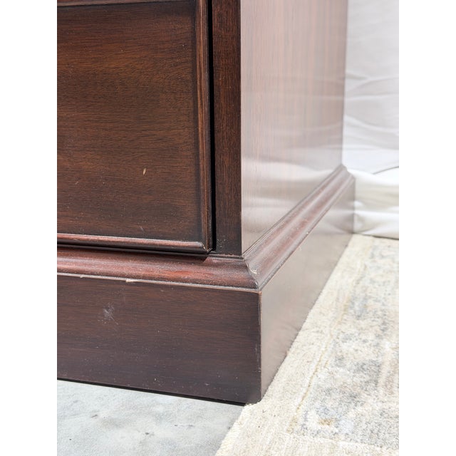 Late 20th Century Henkel Harris Mahogany Two Drawer File Cabinet Chest For Sale - Image 10 of 11